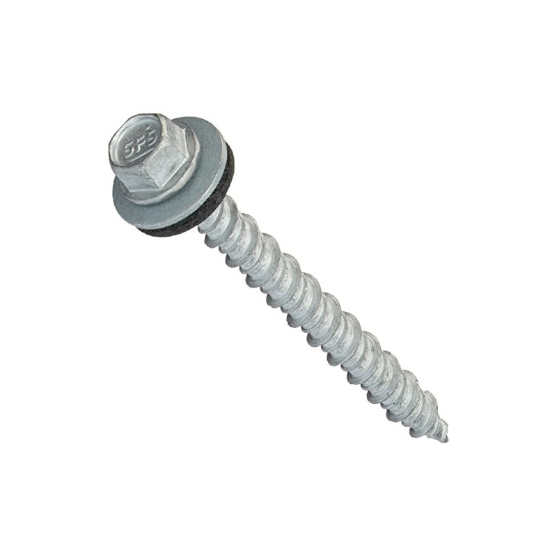 Woodtite 92523 Self Drilling Screw 2 in, Steel, Galvanized, 2"