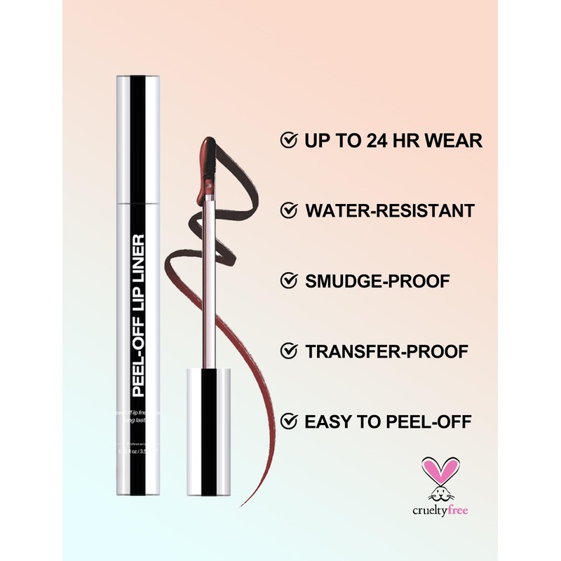 Erinde Peel Off Lip Liner Stain, Long Lasting Tattoo Lip