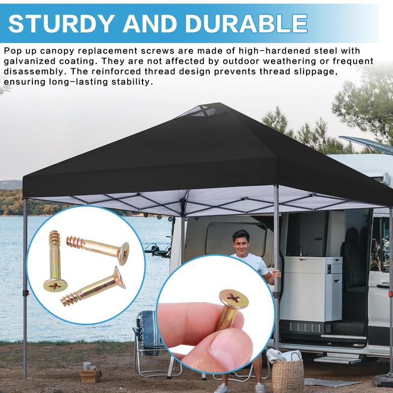20 Pcs 10 x 10 Pop Up Canopy Replacement Screws