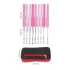 9Pcs Crochet Hooks Anti Slip Ergonomic Design Lightweight Portable Crochet