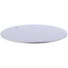 CleverDelights 2" Round Aluminum Stamping Blanks - 10 Pack - Shiny Anodized Finish - 3mm Hole - 18ga (.039")