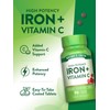Nature's Truth Iron Supplement With Vitamin C | 65mg of