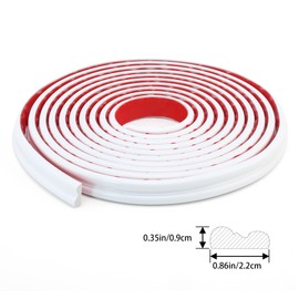 Taaizau Peel and Stick Wall Molding Trim, Flexible Strip for Mirror Frame, Chair Rail, Wall Protection and Home DIY Decoration (9.8 ft x 0.9 inch)