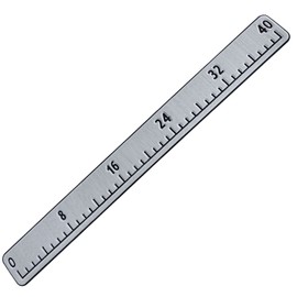 EVA Foam Fish Ruler with Adhesive Backing, EVA Fish Ruler for Boat Accessories Marine Fishing Measuring Tool, Fish Measuring Tape for Kayak, Fishing Boat, Cooler Ruler (40" Fish Ruler) - Light Grey