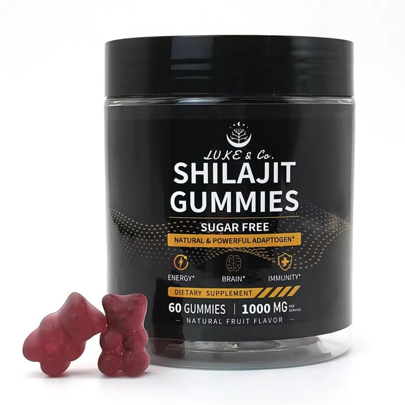 Shilajit Gummies – Sugar-Free, 1000mg, Natural Fruit Flavor