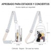 Bolso Transparente TPU Bandolera para Estadios, Blanco