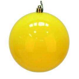 Vickerman 624036-2.75" Yellow Shiny Ball Christmas Tree Ornament (12 pack) (N590778DSV)