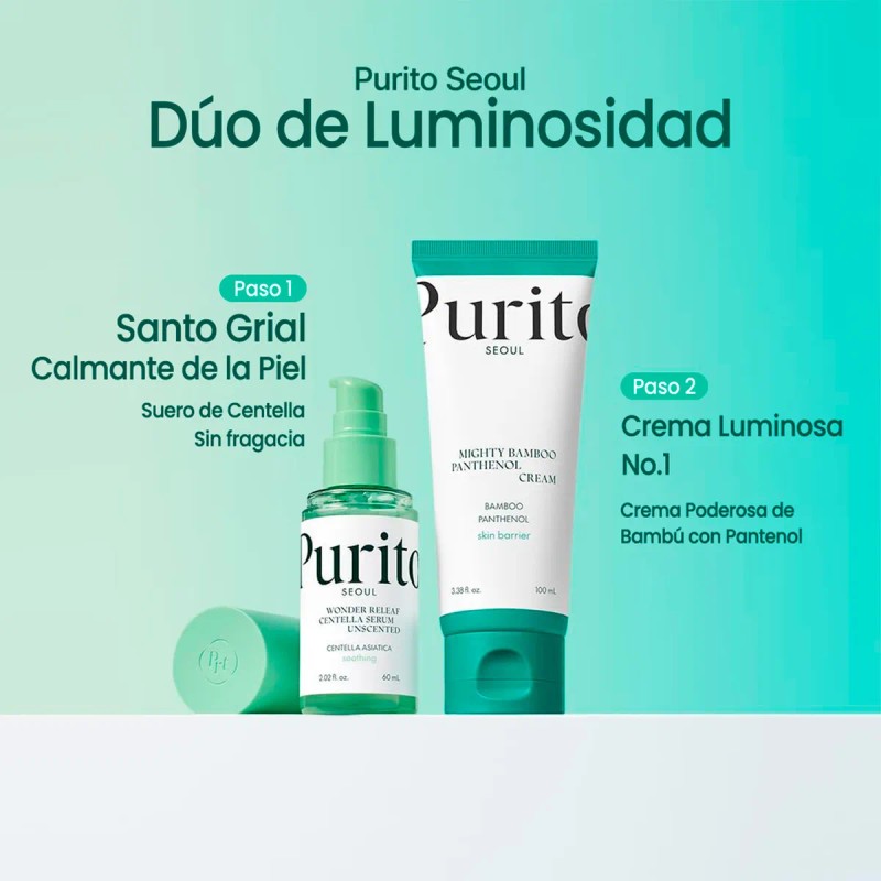 Purito Mighty Bamboo Panthenol Cream 100ml Todo Tipo De Piel