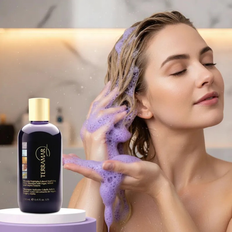 Shampoo Matizador Para Cabello Terramar, 250ml.