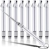 Metal Titanium Toothpicks, 8Pcs Black Reusable Keychain Telescopic Toothpick with