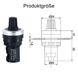 2 x 5K Potentiometer Panel Installation VSD VFD Variable Speed for Frequency Converter