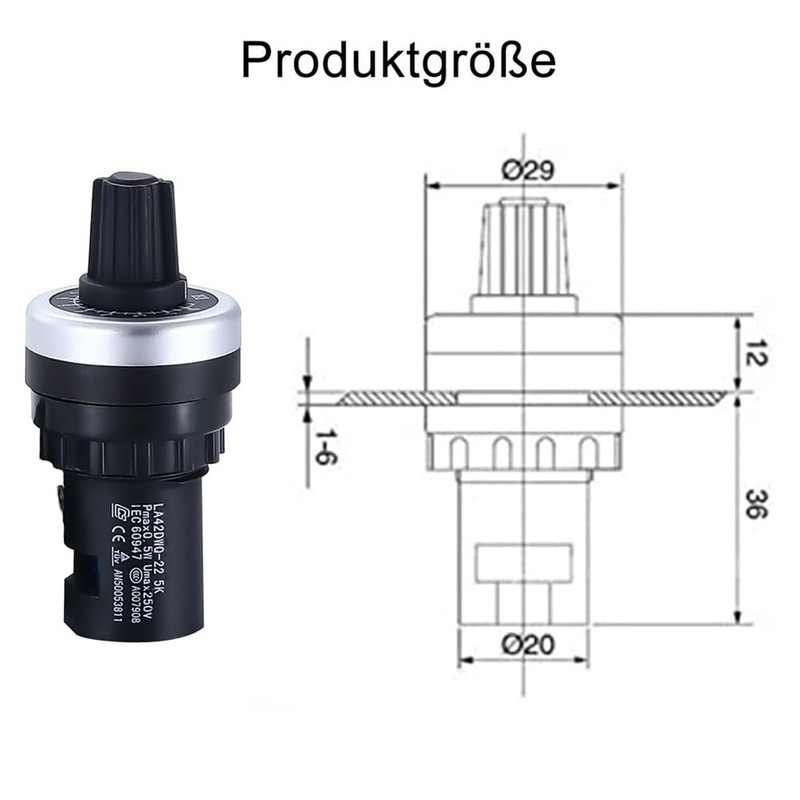 2 x 5K Potentiometer Panel Installation VSD VFD Variable Speed