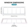 Melkus Shed Window 10"x29" 2 Pack Transom Window Fixed Design