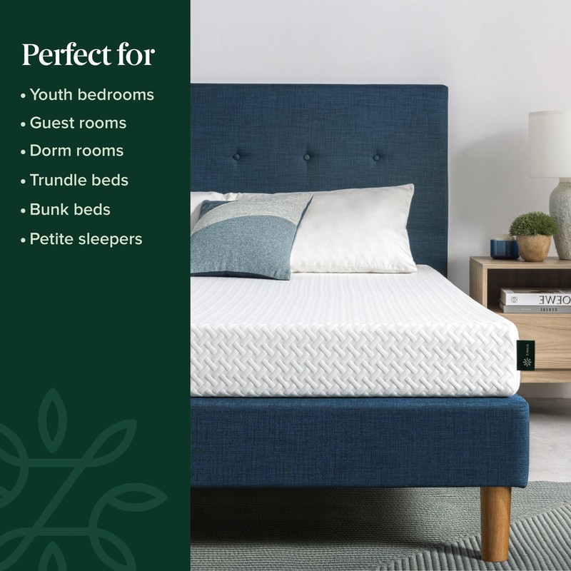 ZINUS 6 Inch Twin Cooling Essential Memory Foam Mattress [NewVersion],