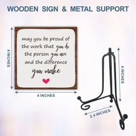 qyuvanbu Wooden Gift Sign - May You Be Pound - Motivational Rustic Fiberboard Plaque - Home & Office Inspirational Gifts