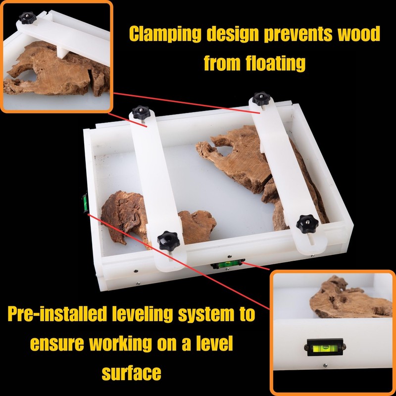 Kalinta Epoxy Mold with Divider, Kalinta 18x 14x 2.6inch Reusable
