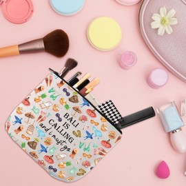 MYSOMY Bali Indonesia Travel Gift Bali Travel Makeup Bag Bali Souvenir Cosmetic Bag Bali Honeymoon Gift Welcome to Bali Gift (Bali Bag)