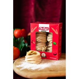 Da Capri Traditional Fettuccine (Pack Of 2) | Artisanal Homemade Pasta | 16 Oz Vegan & Healthy | 100% Natural & Plant-Based | Easy to make & Fast Cooking