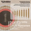 YONSIN 5 Inch Trampoline Springs Heavy Duty with Swivel &