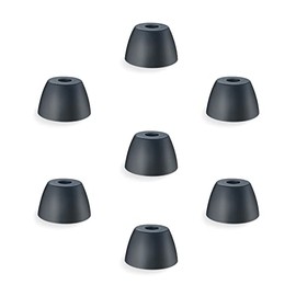 Autiphon Ear Domes for ITC CIC Hearing Aids, Recommend for Autiphon Digit02 Digit03 or Other Similar Devices, Black, Small Size (S * 8)