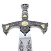 Crusader Medieval Sword with Wall Display Plaque. for Wall Decoration,