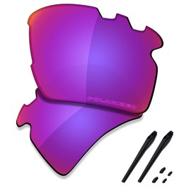 SAUCER Premium Replacement Lenses & Rubber Kits for Oakley Flak 2.0 XL Vented OO9188 Sunglasses High Defense - Midnight Sun Polarized