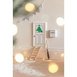 goki 60686 Gnome Door, Scandinavian Tradition in Advent, Christmas Decoration Living Room, Fairies & Gnomes, Awakens Imagination and Promotes Children's Creativity, Set of 5, from 3 Years, Wood,