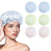 6 Piezas Gorro de Ducha Impermeable, SHUUDAUKO Gorro de Ducha