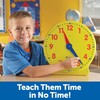 Learning Resources Big Time Learning Clock, Analog Clock, Homeschool, 12