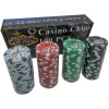 DA VINCI 100 Dice Stripe Flush Design Poker Chips in