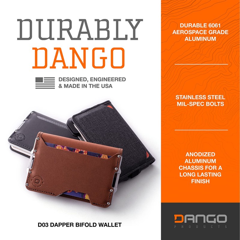 Dango D03 Dapper Bifold EDC Wallet - Made in USA