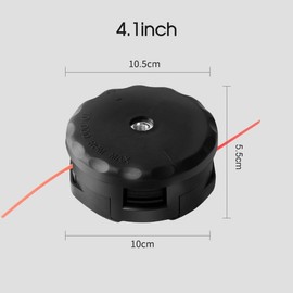 TooToo 4.5" & 4.1" Speed-Feed Trimmer Head for Fast Loading Bump Feed Replacement Head – Universal Fit for Straight Shaft Trimmers & Brushcutters (4.1inch(105x55mm))