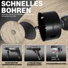 METOTY 18-Piece (19-102 mm) Bi-Metal Hole Saw Set, Carbide Steel