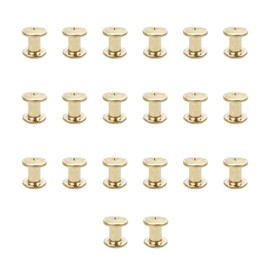 20 x M5 x 8 Rivets for Leather, Book Screws, Stainless Steel, Chicago Screws, Binding Screws, Hollow Rivets, Screw Rivets for Books, Paper, Belts, Dog Leads, DIY Crafts, Bookbinding, Bookbinding