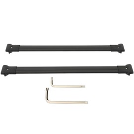 cciyu Roof Rack Cross Bars for Jeep Liberty 2002-2007 Black Car Cross Bar for Rooftop Cargo Carrier Bag Basket Luggage Kayak Canoe Bike Snowboard Skiboard