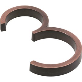 Distinctions by Hillman 844688 5-Inch Floating Mount House Bronze, Number 3