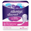 Always Discreet Incontinence Liners for Women, Very Light Absorbency, Long