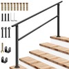VIVOSUN Outdoor Handrail, 5 Step Stair Handrai, 69" x 36"