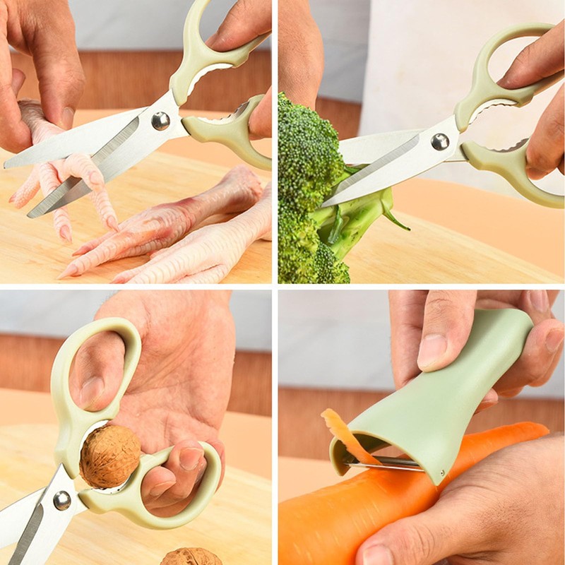 Sairps Kitchen Scissors Woman Use Multi-purpose scissors Heavy Duty Cooking
