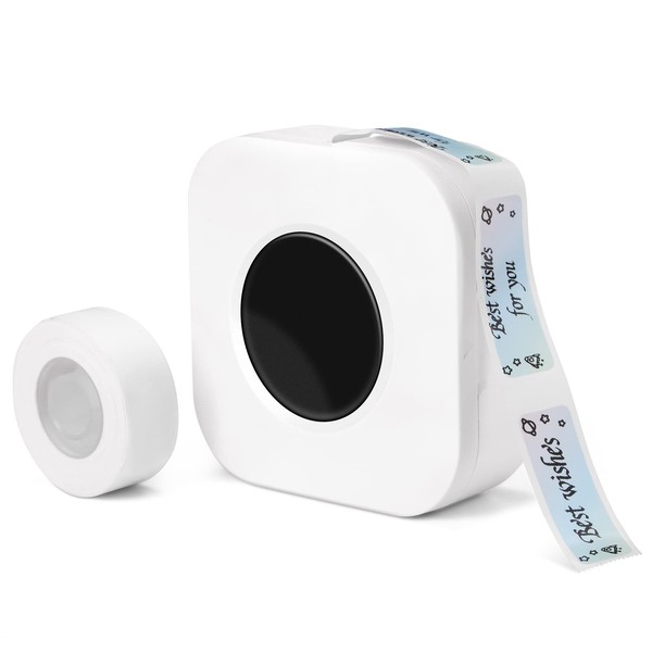 Memoqueen Q30S Label Writer, Compatible with Smartphones, Label Printer, Mini Printer, Thermal Label Printer, Blutooth Label Maker, 203 dpi (0.2 - 0.6 inches (5 - 16 mm) Width), Can be Used to Organize Storage, Name Tags, Price Tags, Food Classification,
