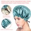 CHORHA Satin Sleep Cap,Double-Sided Adjustable Sleep Bonnet,Bonnet Cap for Sleep