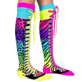 Madmia Girls Safari Socks Pair Colourful 6-99, Colourful, One size fits all