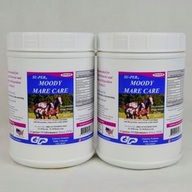 SU-PER Moody Mare Care Powder - Herbal Blend for Balanced Disposition & Normal Behavior in Horses - 2.5 lbs (2 Pack)