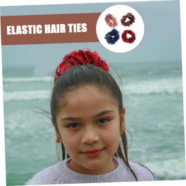 Healeved 4pcs Elegant Hair Ties Women Elastic Ponytail Holders Decorative Hair Scrunchies Accessories for Girls