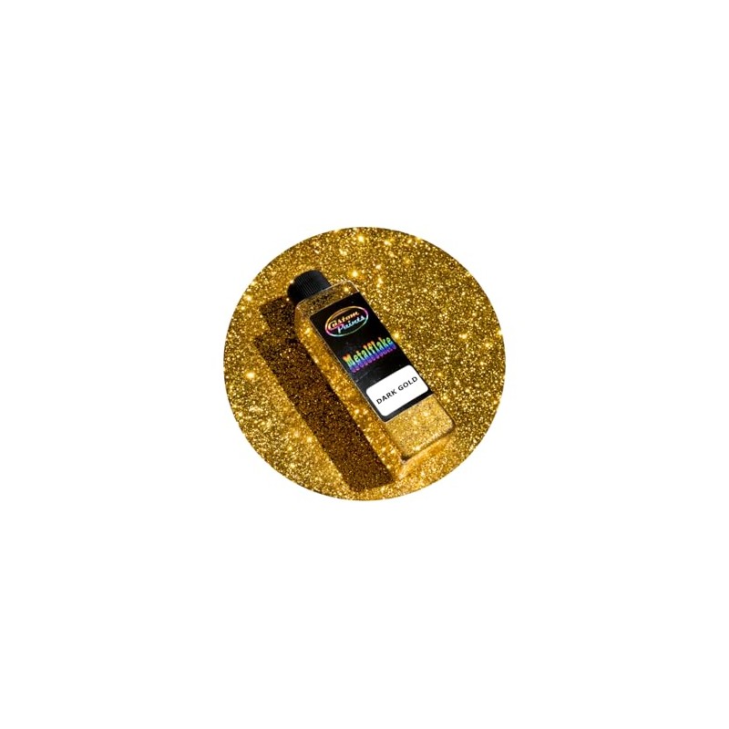 SPECIALIST PAINTS 1/2lb of Metal Flake Dark Gold - Large