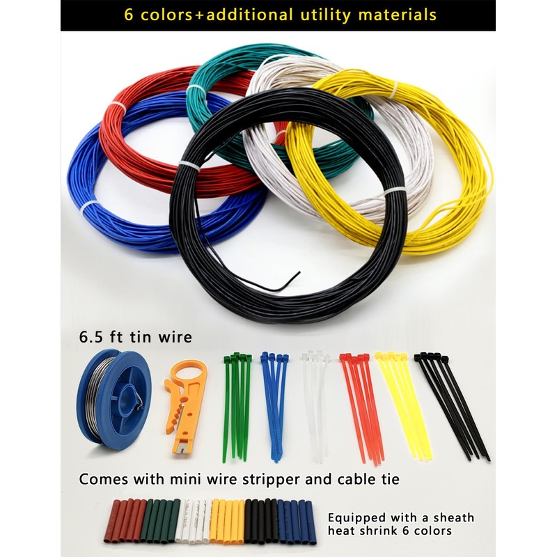 UL1569-18AWG Electronic Wire Electrical Equipment Wiring Kit Solid Copper Tinned