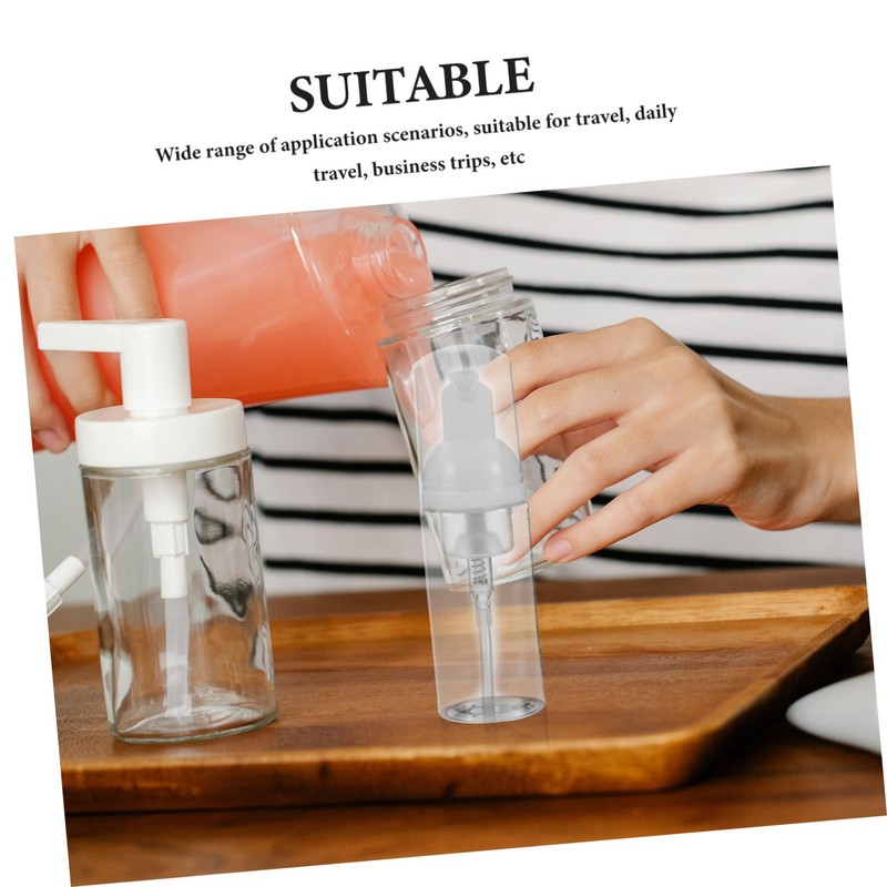 Zerodeko 10 Pcs Travel Foam Pump Bottles Refillable Foaming Soap