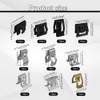 Rebvugr 100Pcs 10 Sizes Auto Car U-Clip Metal Trim Panel