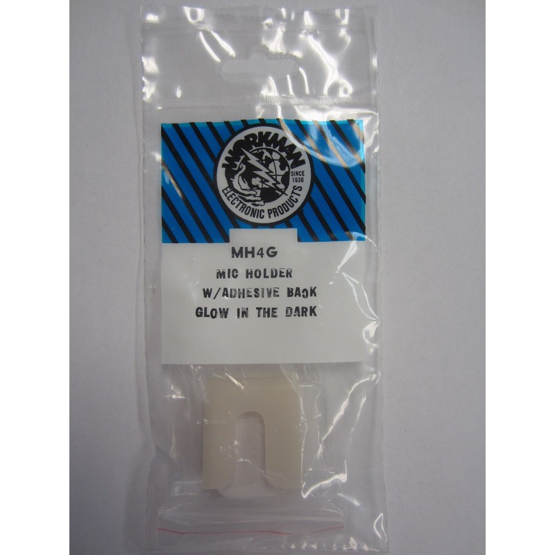 Workman MH4G Glow-In-The-Dark "Peel And Stick" CB Radio Microphone Holder