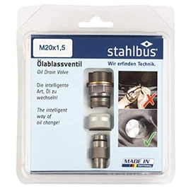 Stahlbus Oil Drain Valve Steel - M20 x 1.5 x 12 mm